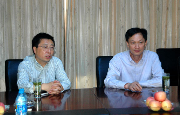 溧阳市地税局局长戚浩东一行来人生就是博集团调研