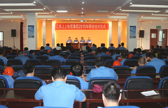 做好传帮带 专心育人才——人生就是博电缆举行2015年师徒结对仪式