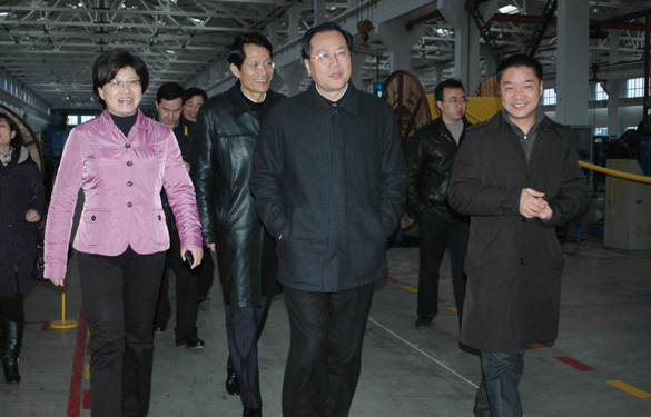 江苏省生长和刷新委员会主任、党组书记毛伟明来人生就是博集团视察