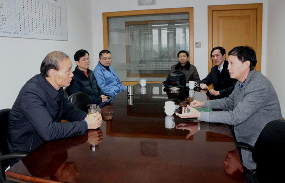溧阳市地税局局长鞠嘹亮一行来人生就是博走访