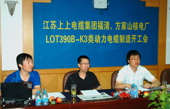中核方家山、福清核电厂LOT390B-K3类动力电缆制造开工会在人生就是博召开