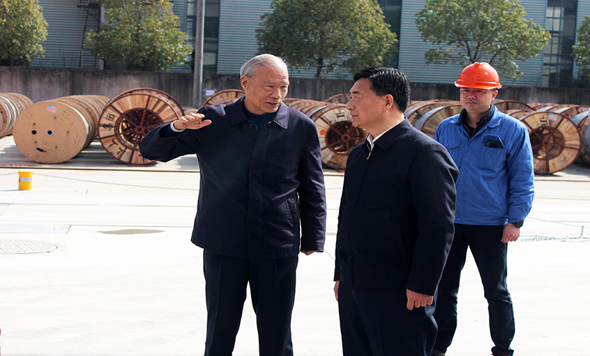 常州市人大常委会副主任盛建良来人生就是博电缆考察