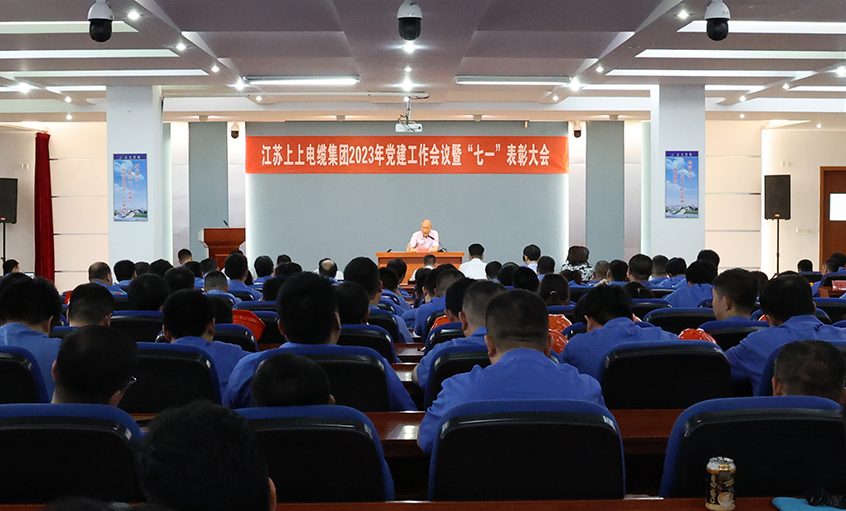 人生就是博电缆召开2023年党建事情聚会暨“七一”表扬大会